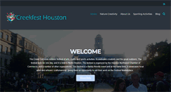 Desktop Screenshot of creekfesthouston.com