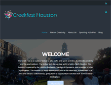 Tablet Screenshot of creekfesthouston.com